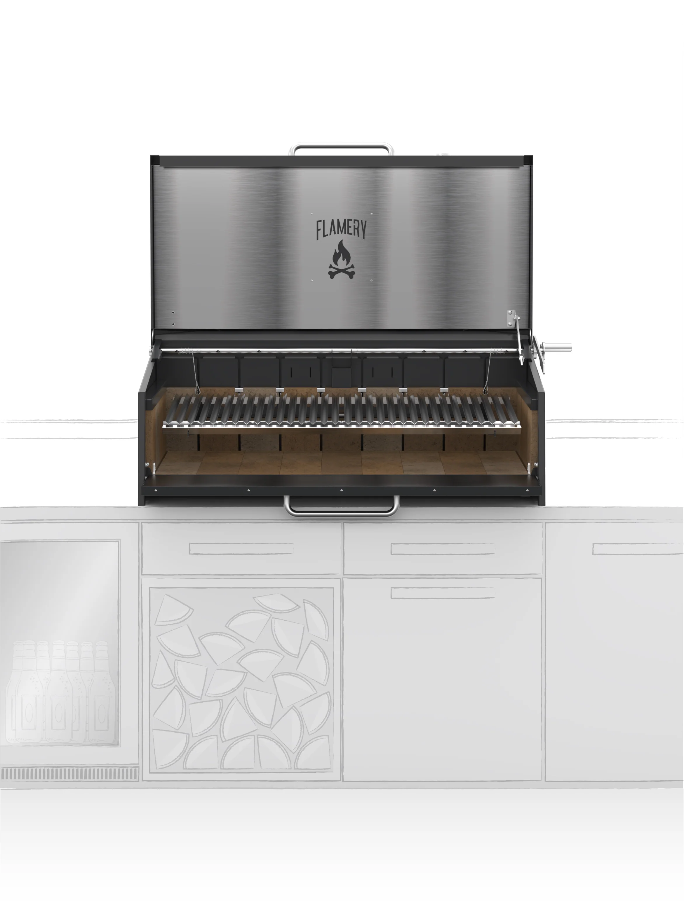 ASADO PRO.3.2 / Large Asado Grill Built-in