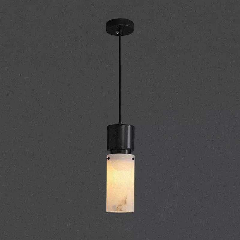 Cylindrical Alabaster Pendant lamp