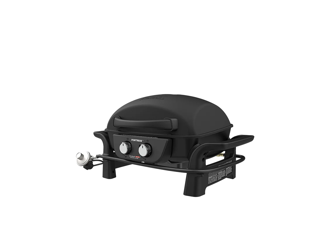 Fortress? 2-Burner Cast Aluminum Gas Grill with Gourmet Plus? Cooking System