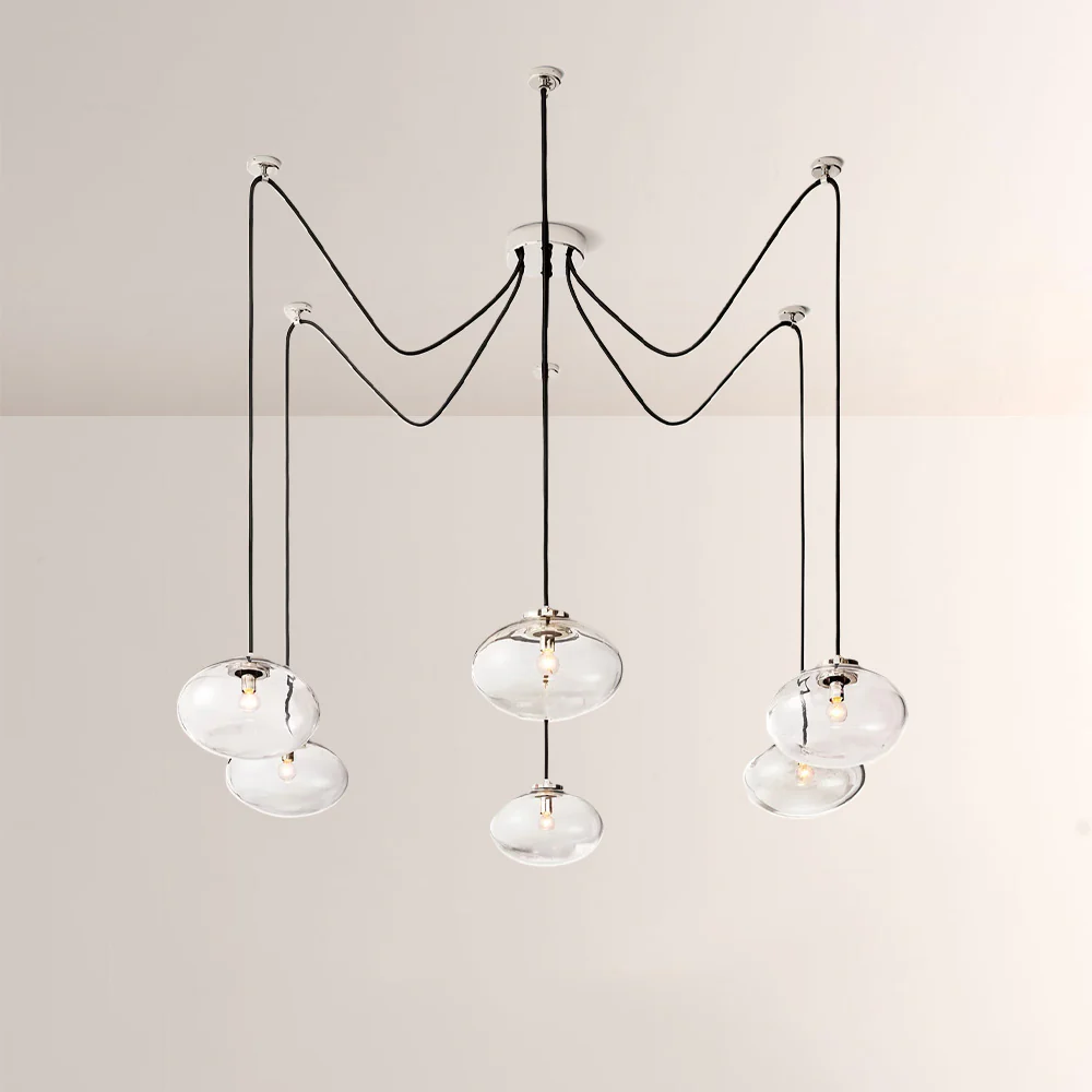 Celeste Clear Glass Suspended Chandelier 84