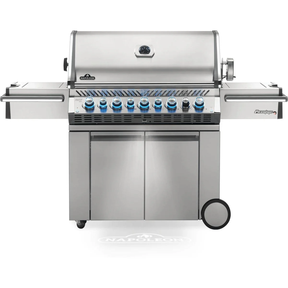 Napoleon Prestige Pro 665 Freestanding Gas Grill w/ Infrared Side Burner & Rotisserie | Natural Gas or Liquid Propane | PRO665RSIB