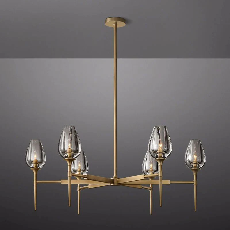 Lewis Tulip Round Living Room Chandelier 42