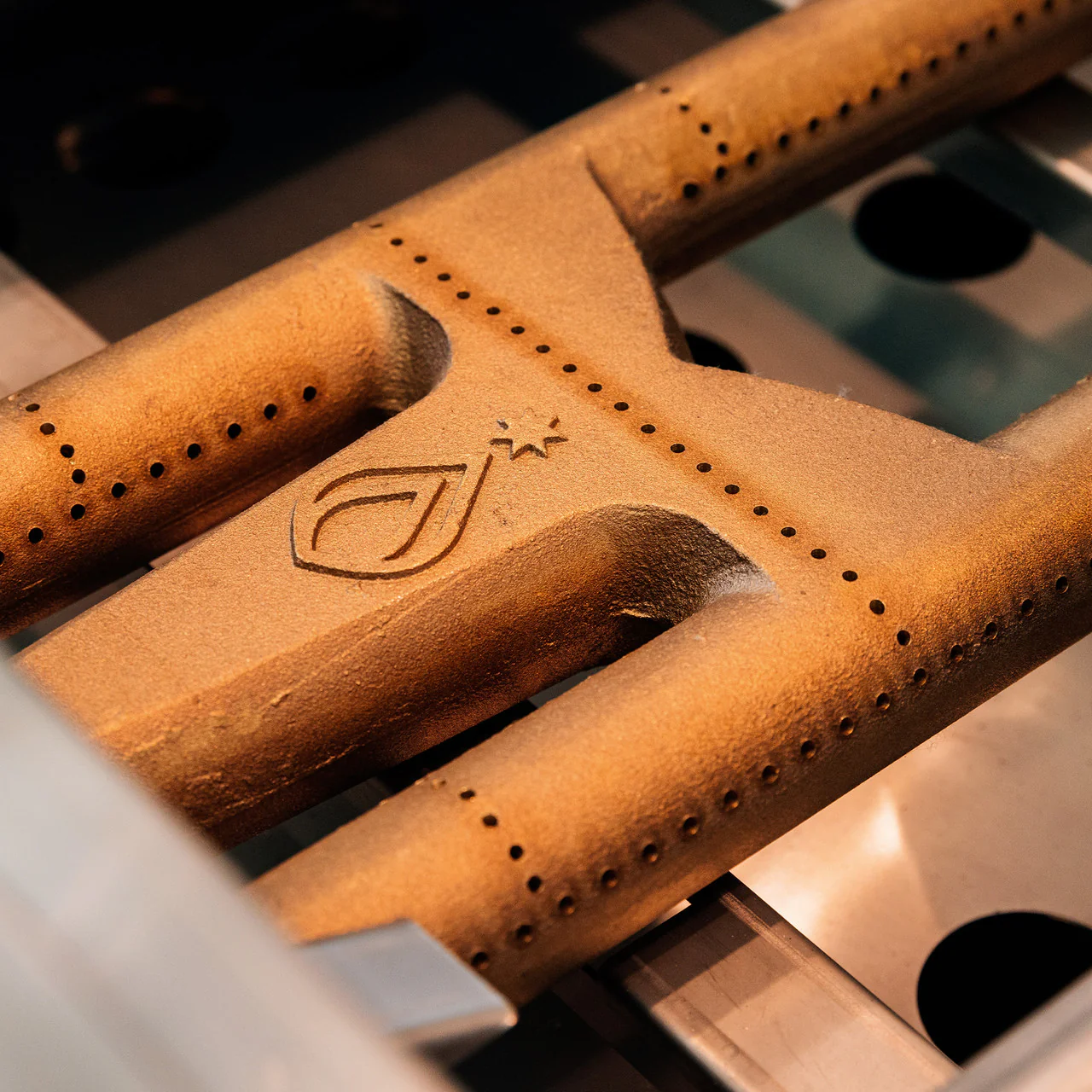 Estate Red Brass Burners x3