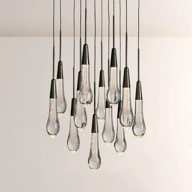 Waterdrop Round Chandelier