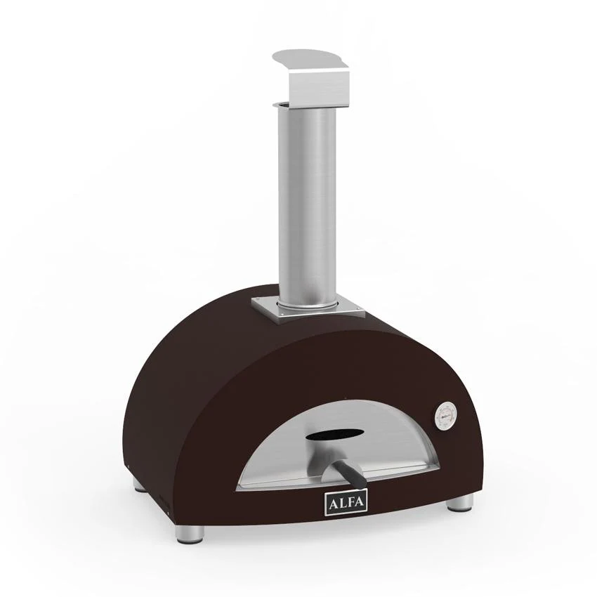 Alfa 1 Pizze 19-Inch Outdoor Countertop Propane Gas Pizza Oven - Copper