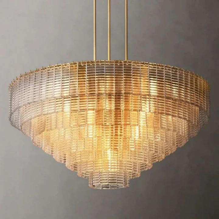 Shakiesha Clear Glass Round Chandelier 52