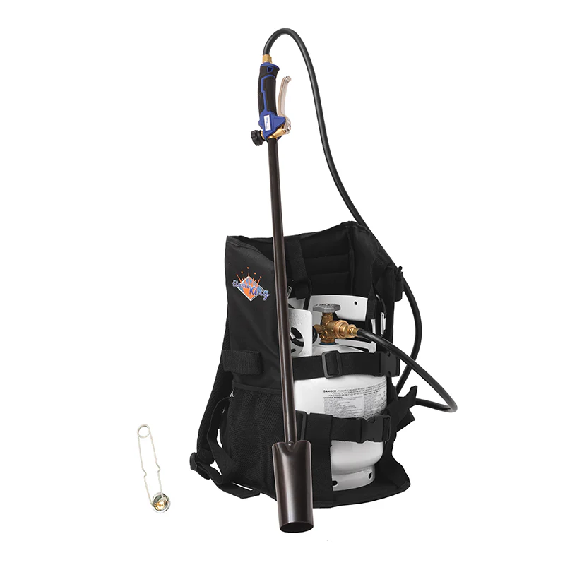 Flame King Bundle 5lb Propane Tank + 500,000 BTU Weed Burner Torch + Propane Backpack