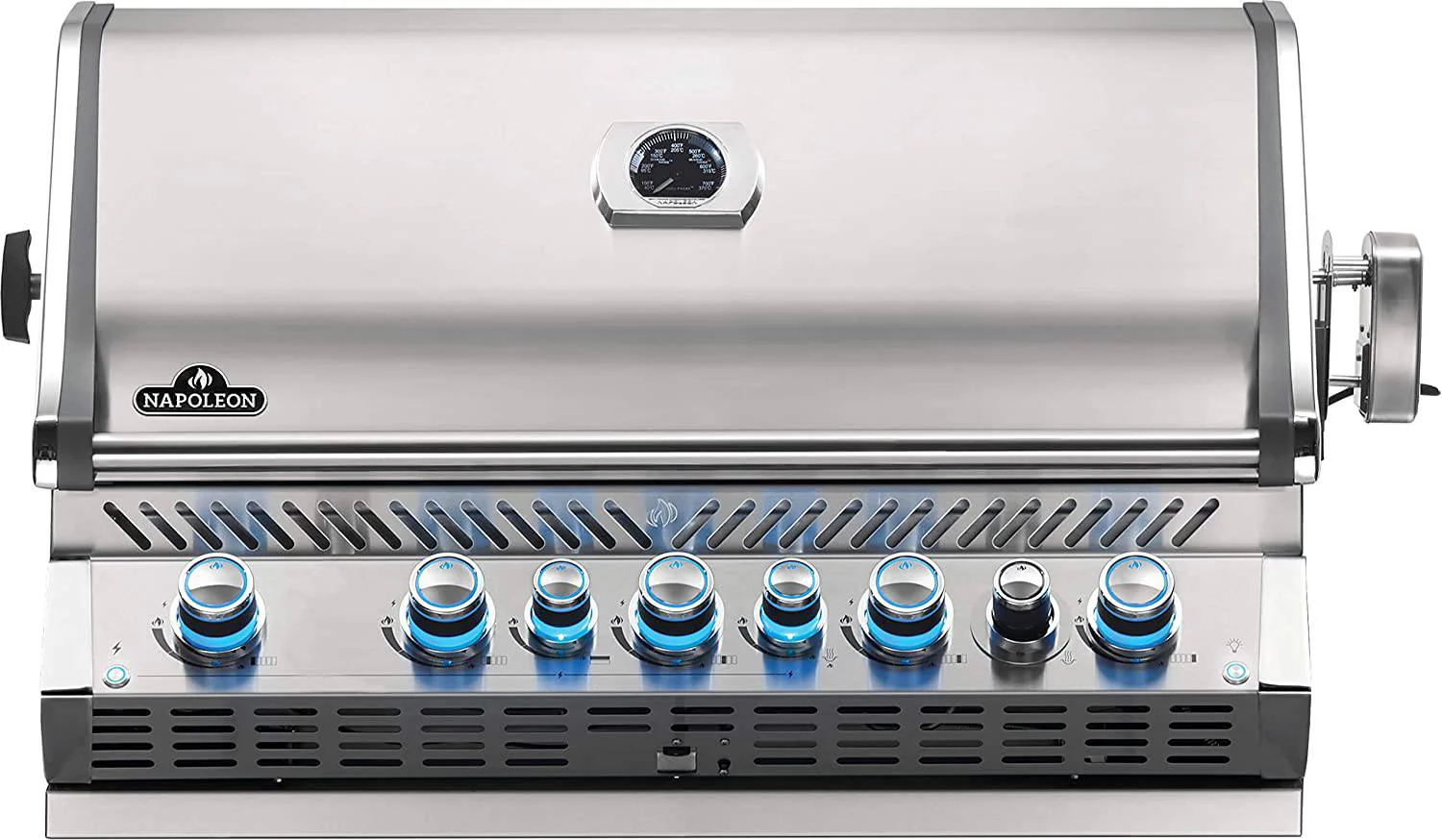 Napoleon Prestige Pro 665 Built-in Stainless Steel Gas Grill w/ Infrared Rotisserie | Natural Gas or Liquid Propane BIPRO665RB