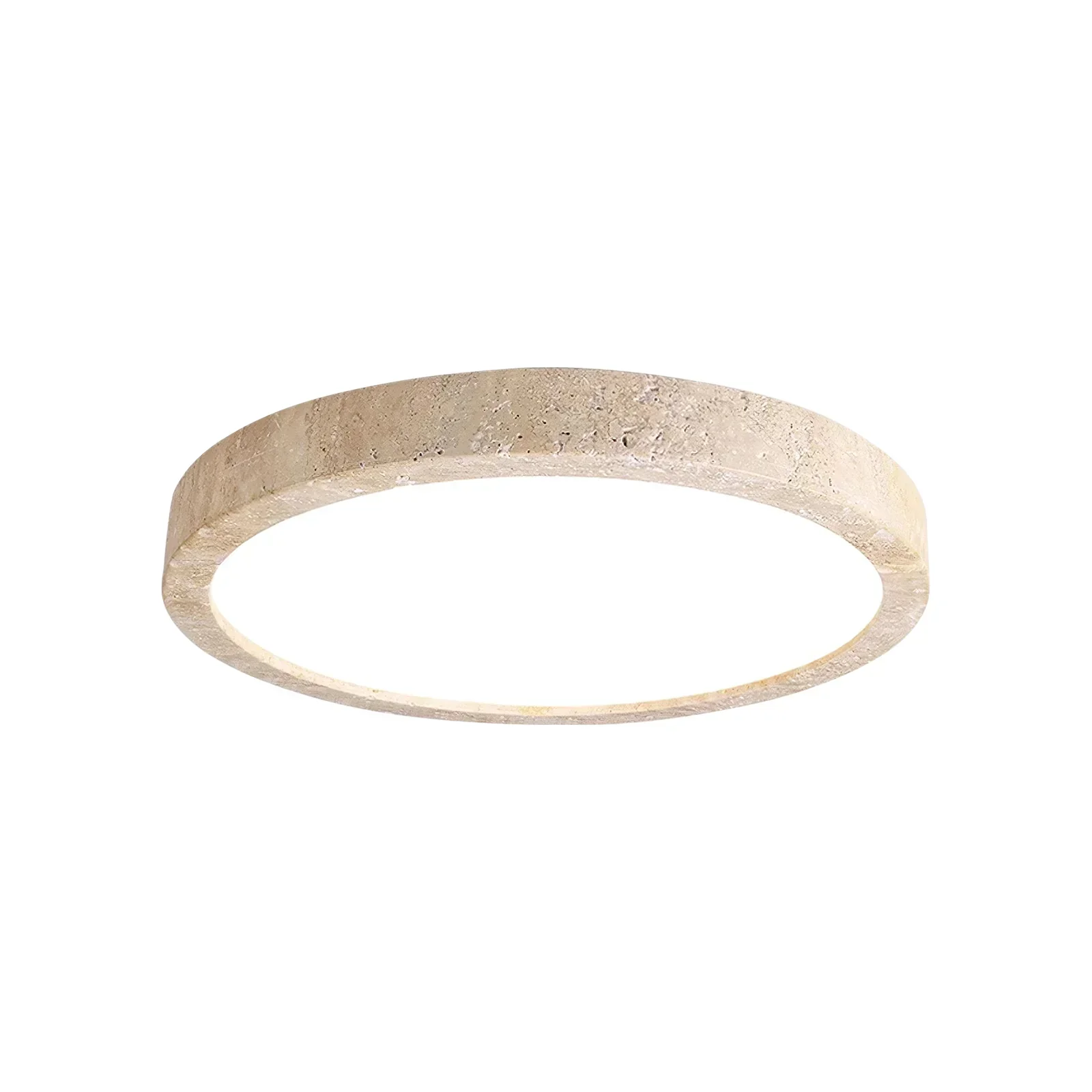Horizon Travertine Disc Ceiling Light