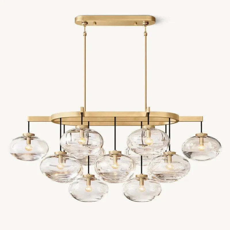 Celeste Clear Glass Linear Chandelier 54