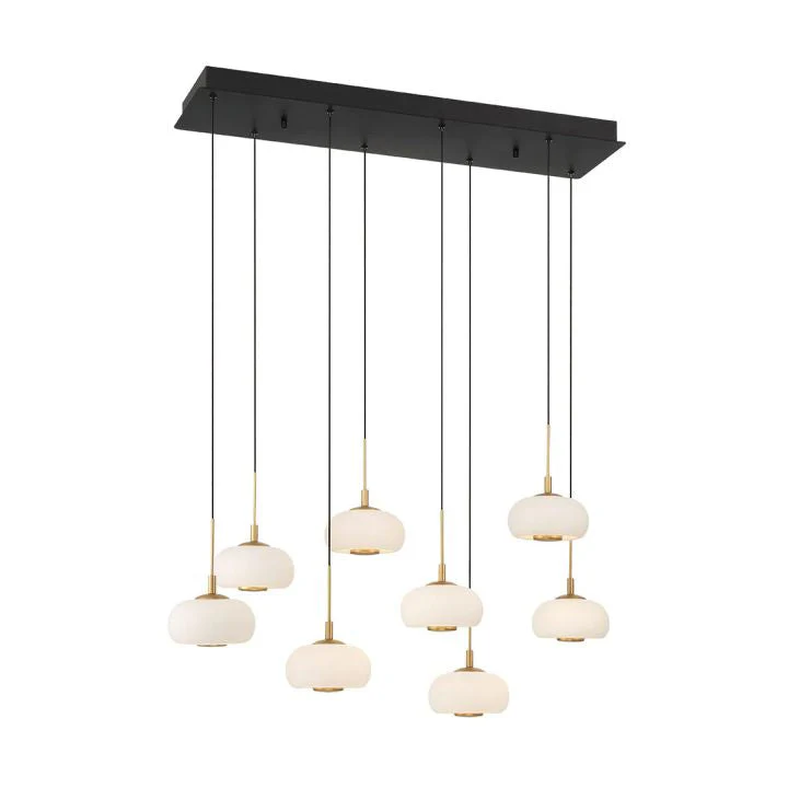 Adelly 8 Light Rectangular LED Chanderlier