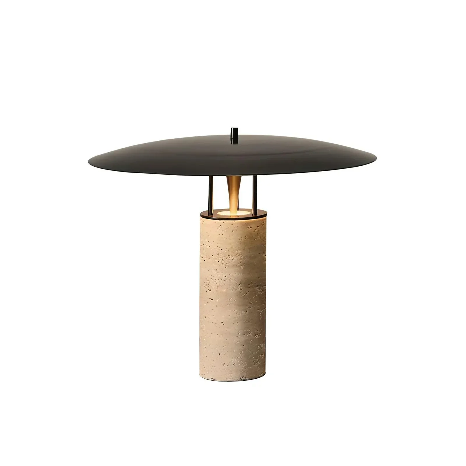 Travertine Luna Table Lamp