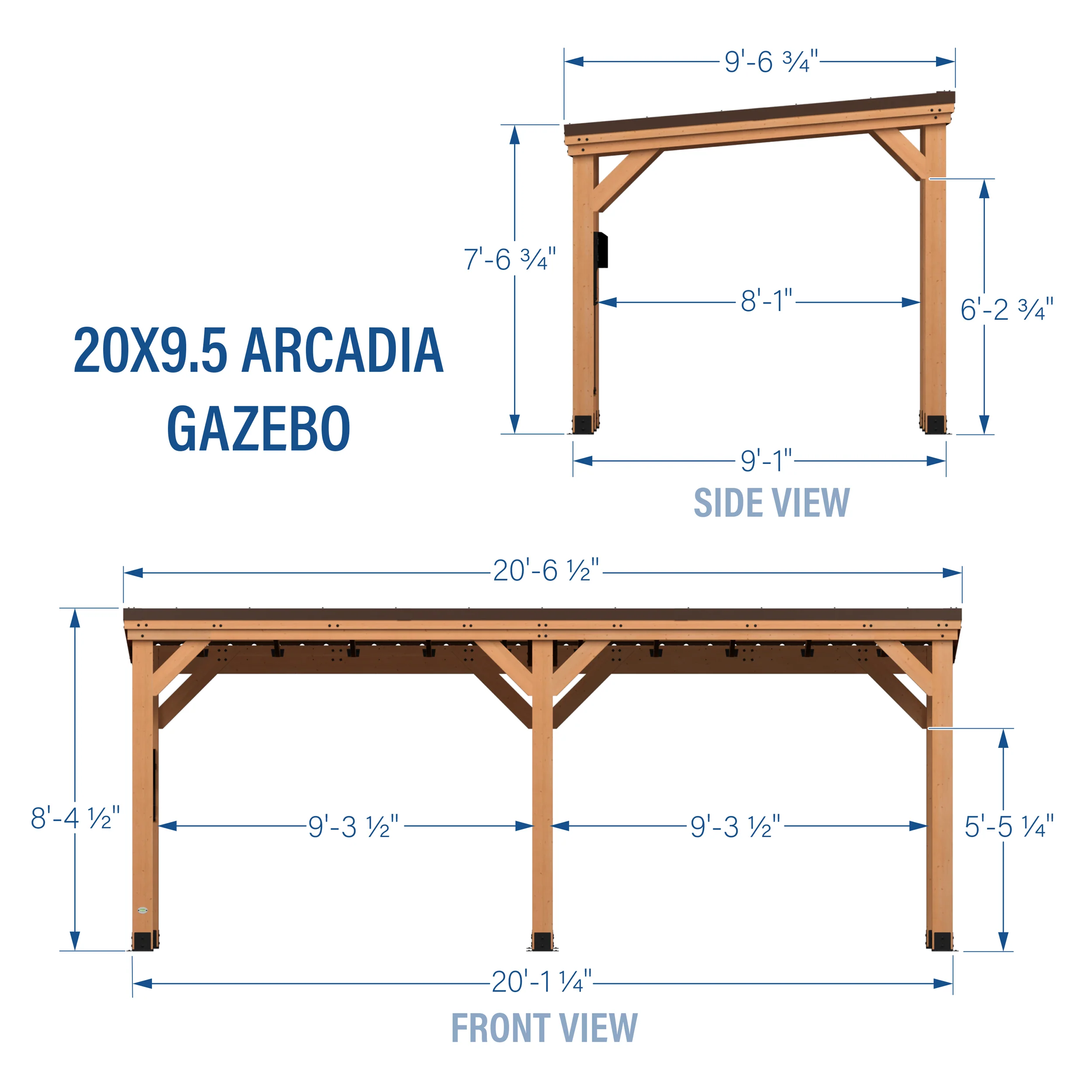 20x9.5 Arcadia Gazebo