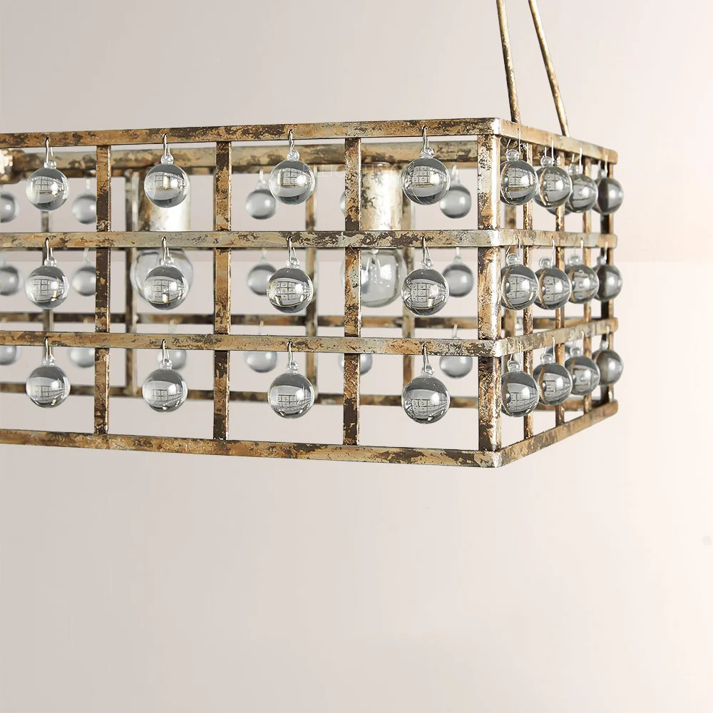 Lana Cage Rectangular Chandelier 41