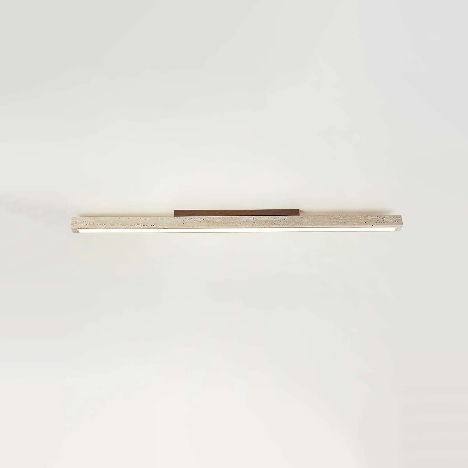 Travertine Column Rectangle Ceiling Light
