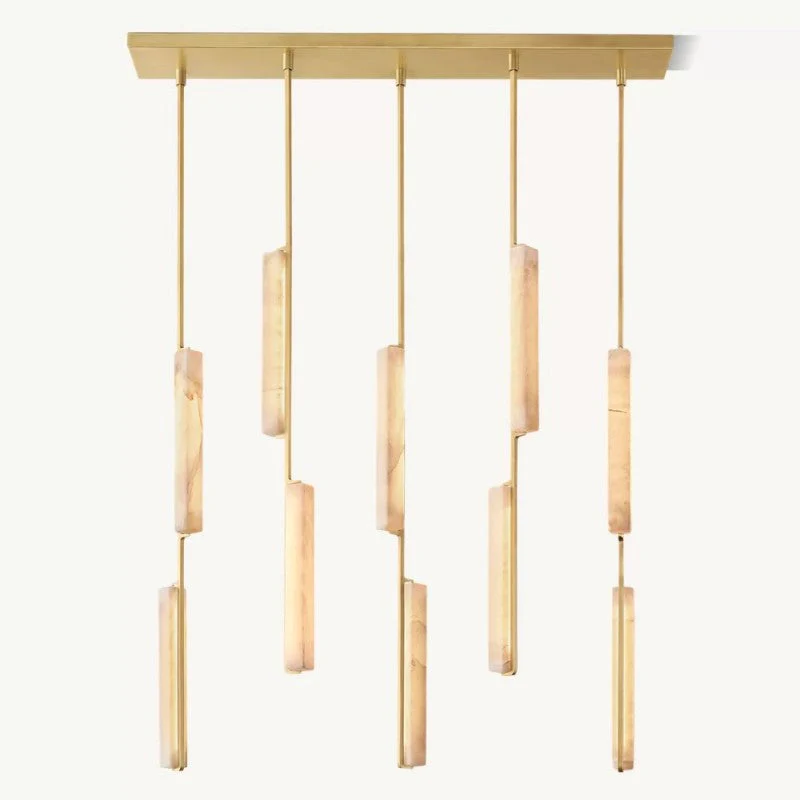 Audiobon Alabaster Linear Chandelier 54