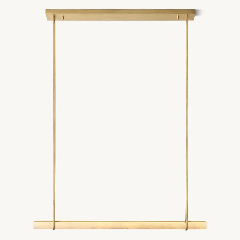 Audiobon Alabaster Single Bar Linear Chandelier 60