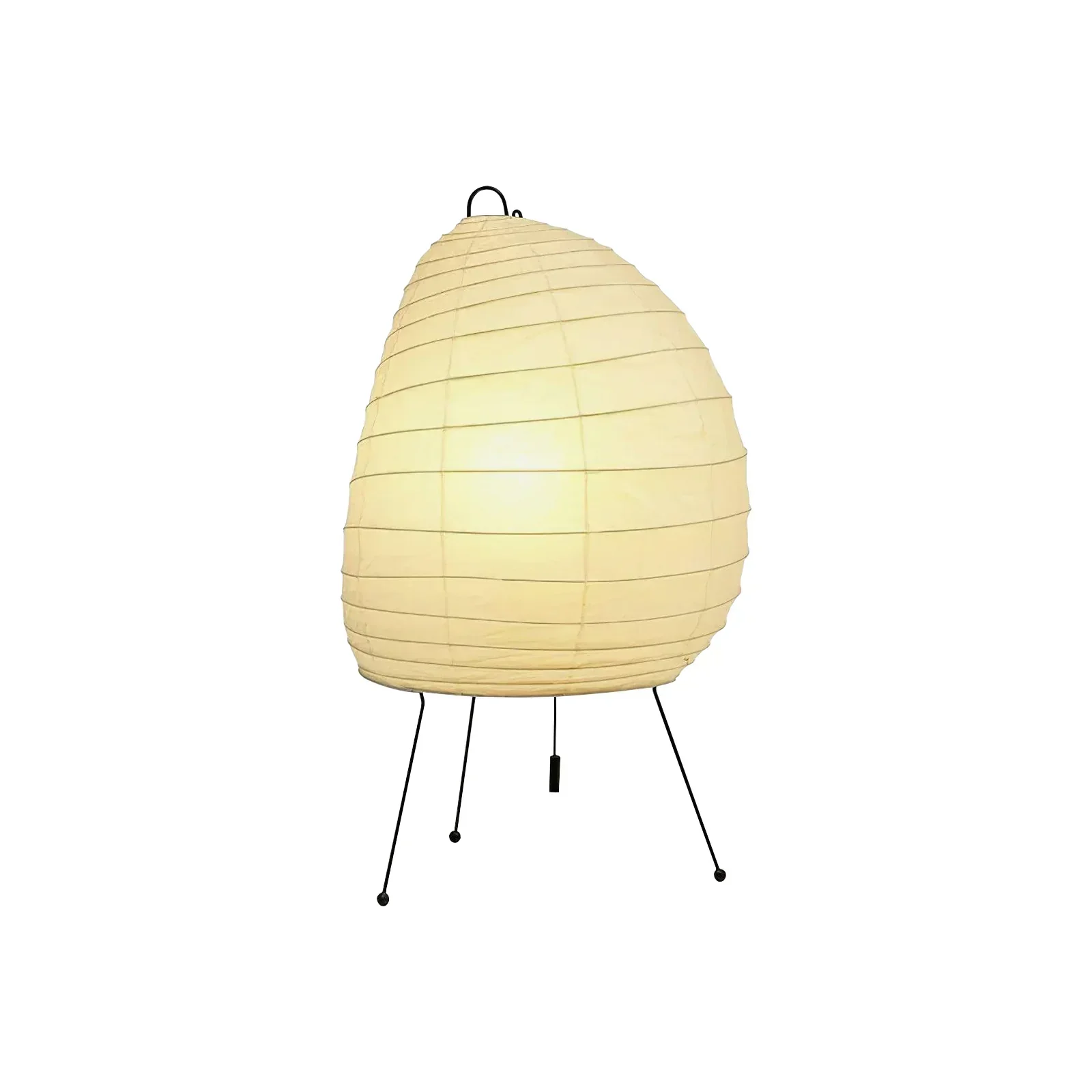 Semi Oval Shape Paper 1N Table Lamp