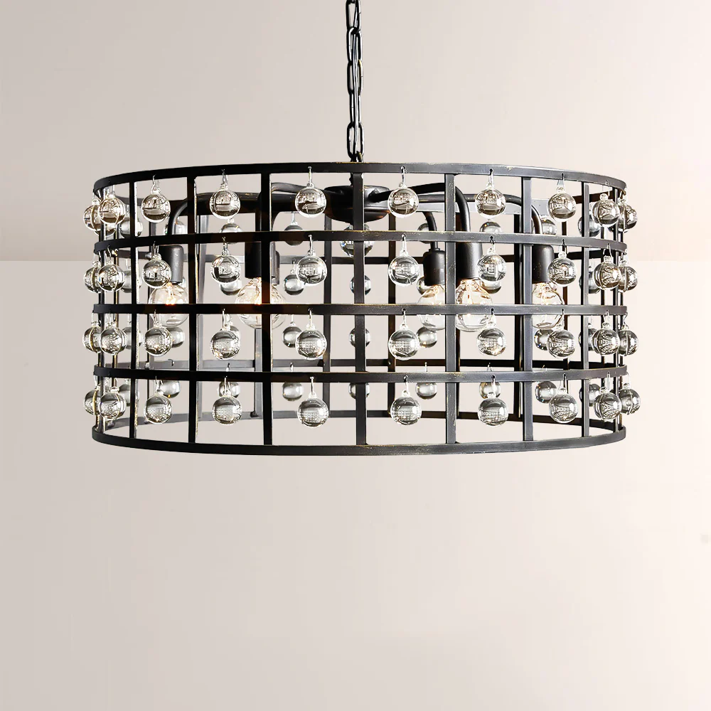 Lana Cage 6 Light Round Chandelier