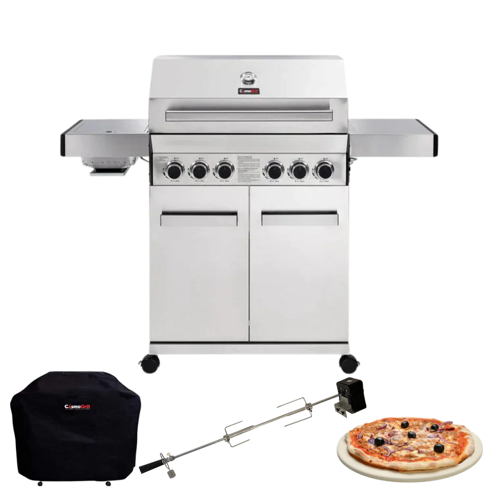 Platinum Stainless Steel 4+2 Gas Barbecue (Exclusive Bundle)