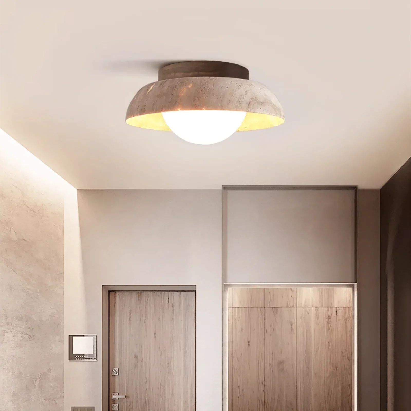 Travertine Caelo Ceiling Lamp