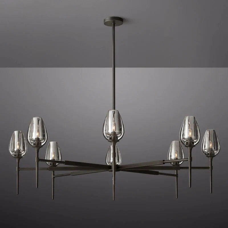 Lewis Tulip Round Living Room Chandelier 54