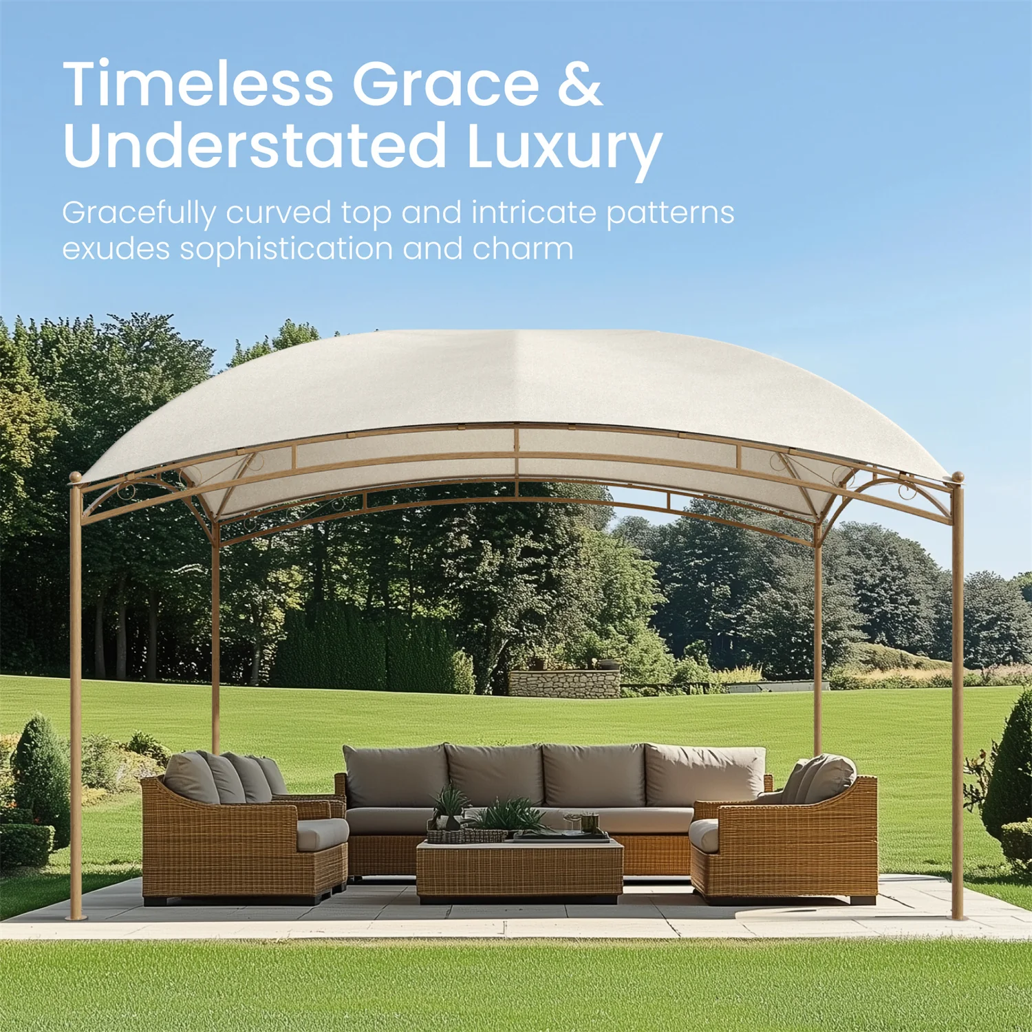 Stylish 10' X 13' Patio Canopy Tent for Outdoor Relaxation and Barbecues - Phi Villa