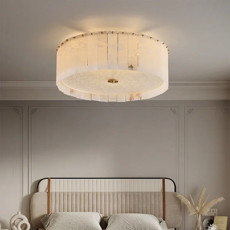 All copper alabaster ceiling lamp