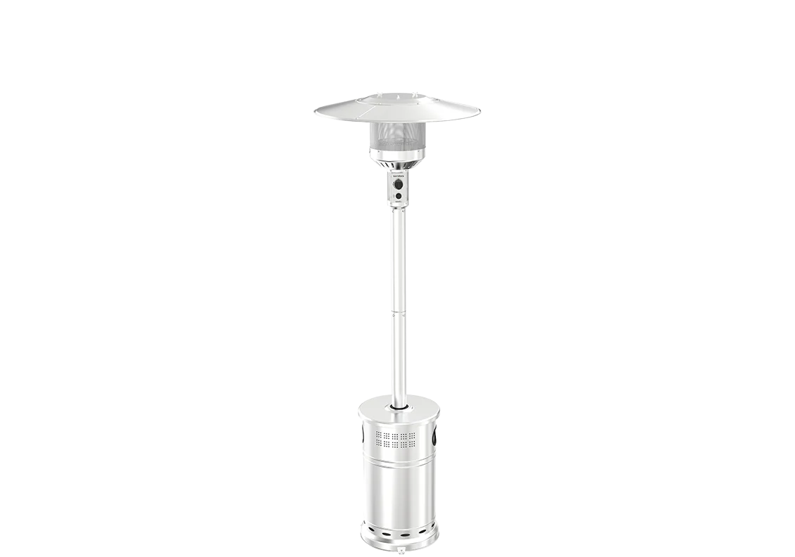 Sundara 48,000 BTU Stainless Steel Propane Standing Patio Heater with Wheels