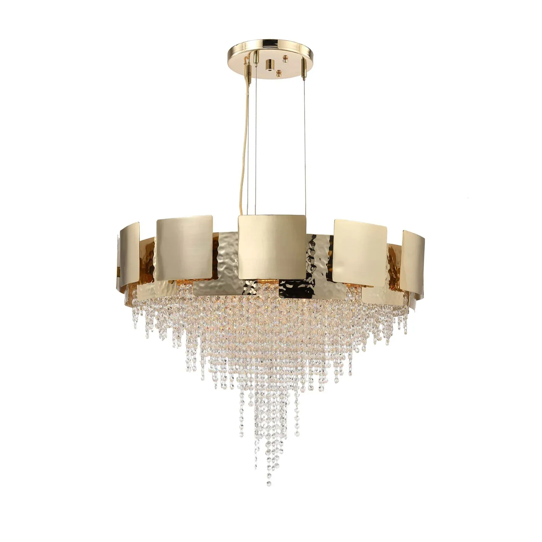 Betsy Round Crystal Bead Chandelier