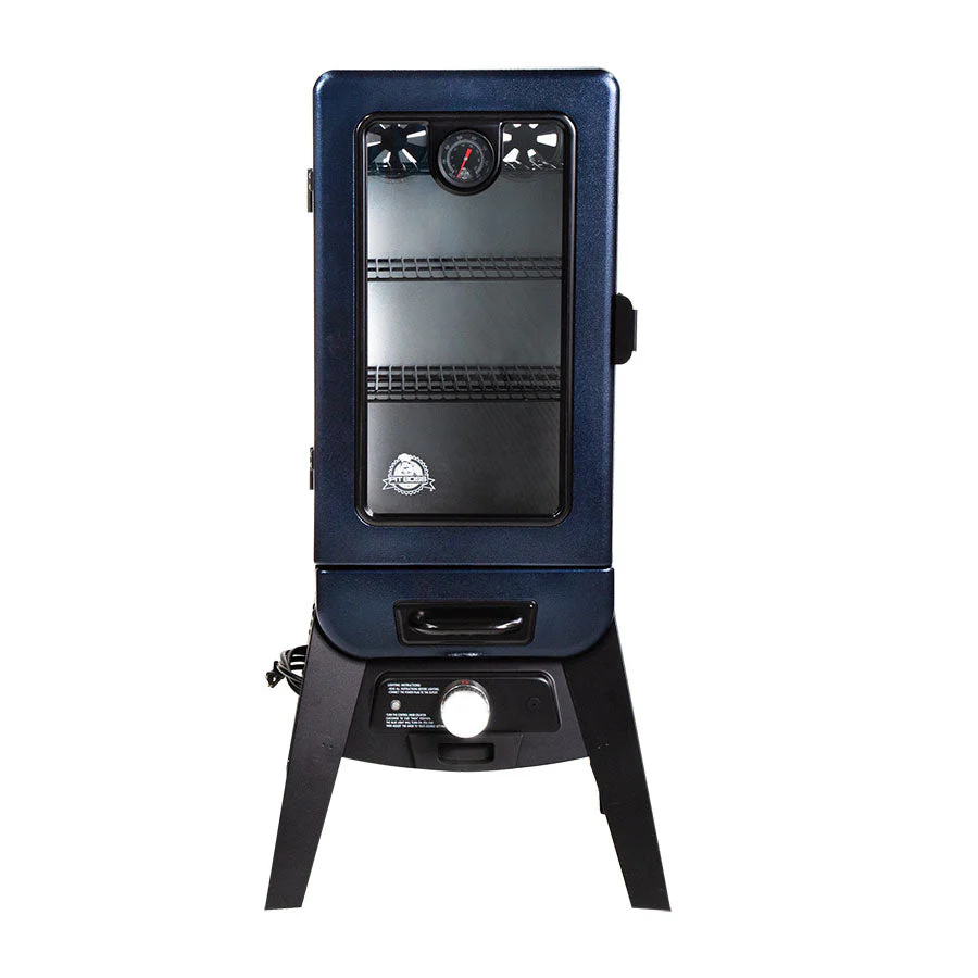 3-Series Blue Hammertone Analog Vertical Smoker - PBV3A1