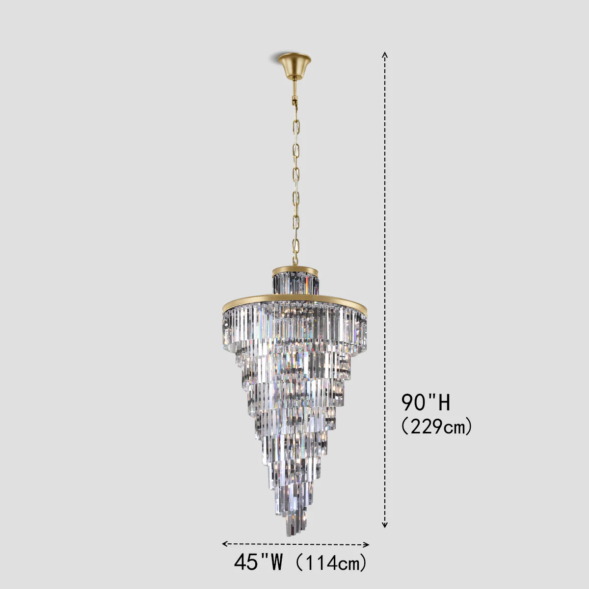 Della Tedem Multi-Tiered Crystal Chandelier