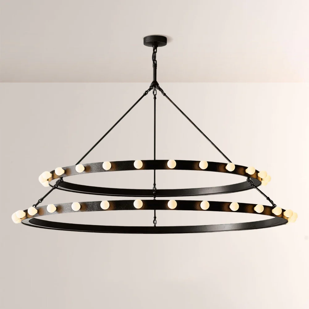 Vitza Round Two Tiered Chandelier