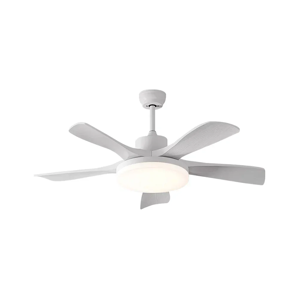 Nordic Fan Blade White Ceiling Fan Light