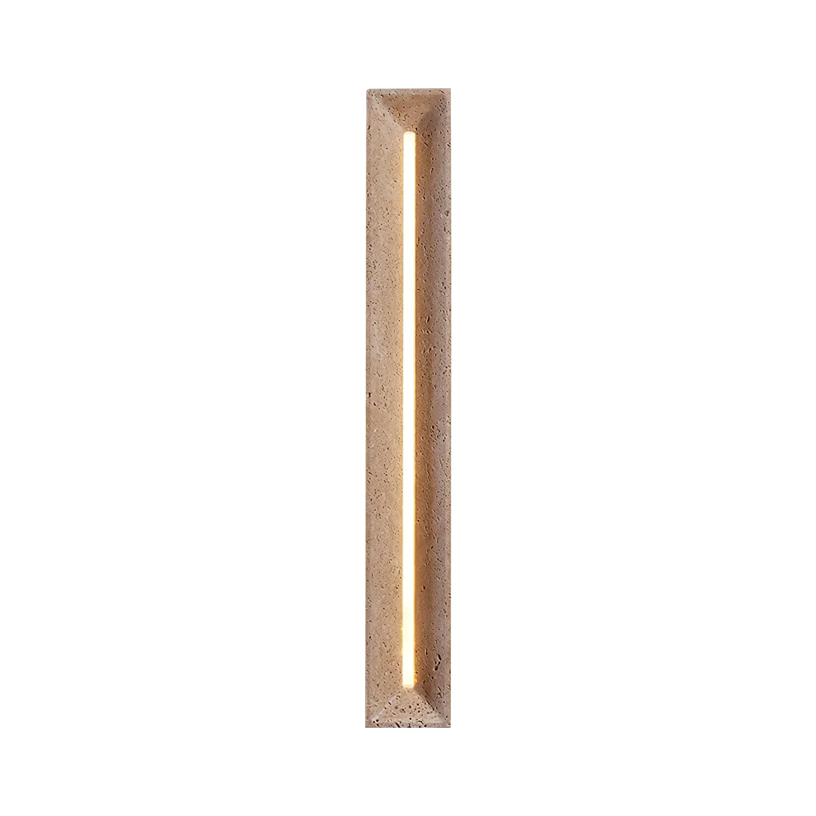 Rectangle Solace Travertine Beam Wall Light