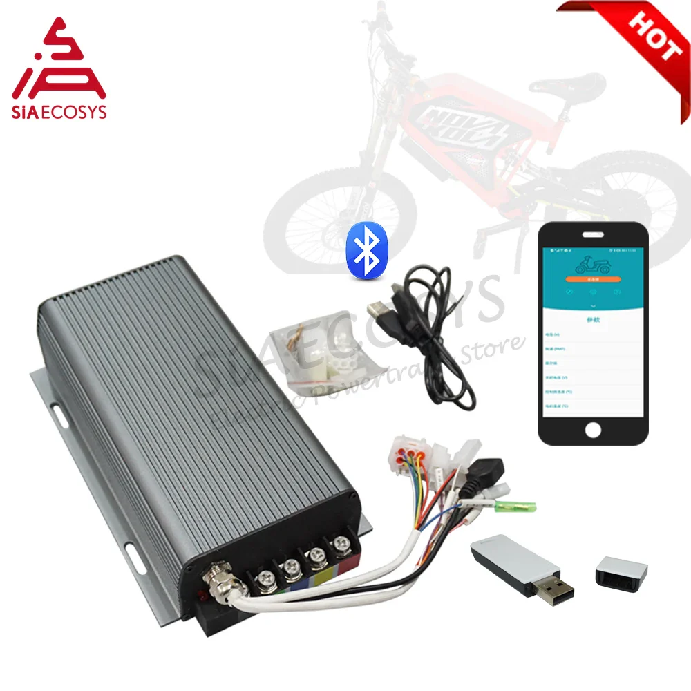 Free shipping Sabvoton SVMC72150 V1 72V 150A 3000W Electric QSMotor Controller with Bluetooth Adapter