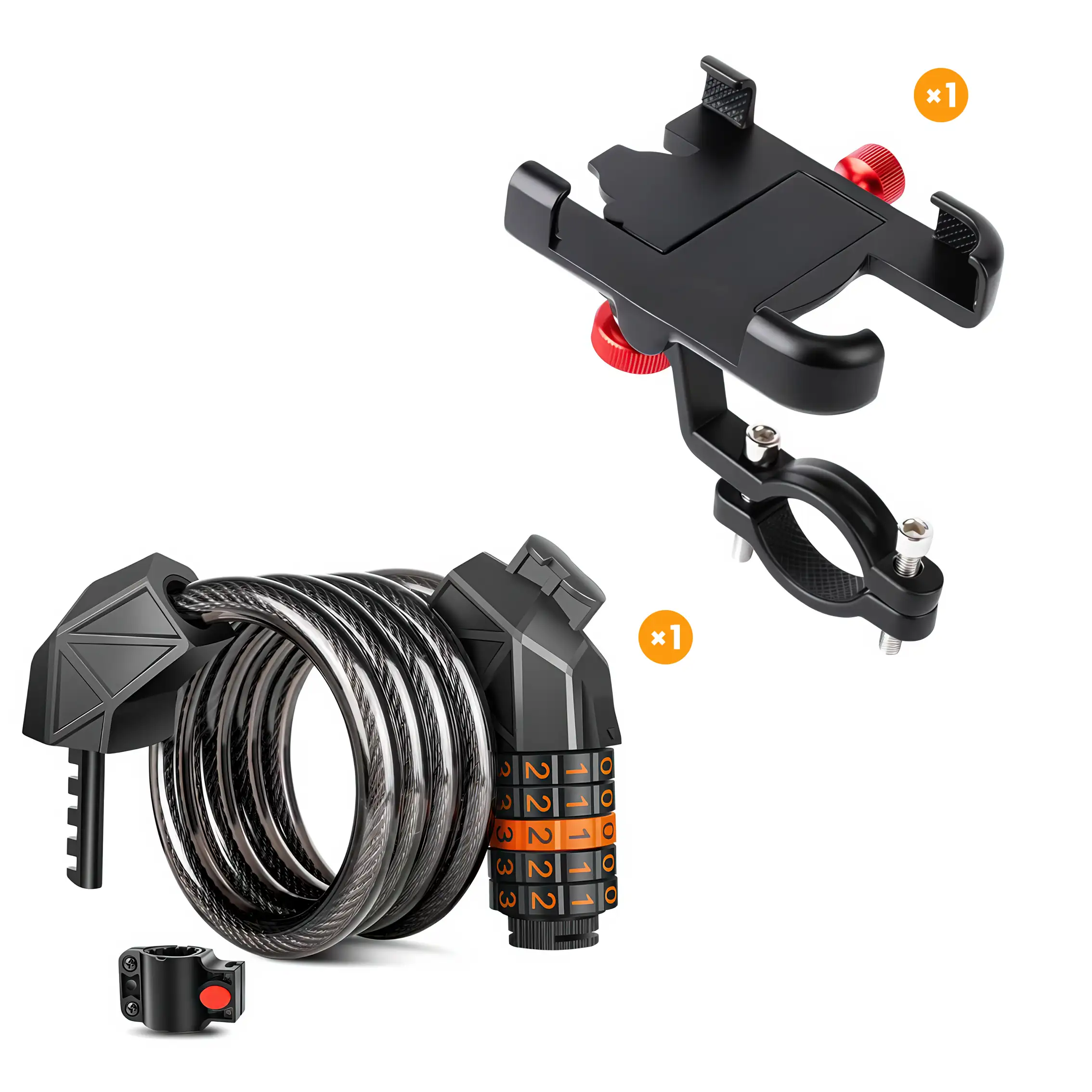 TST? eBike Phone Holder + Bike Lock Set