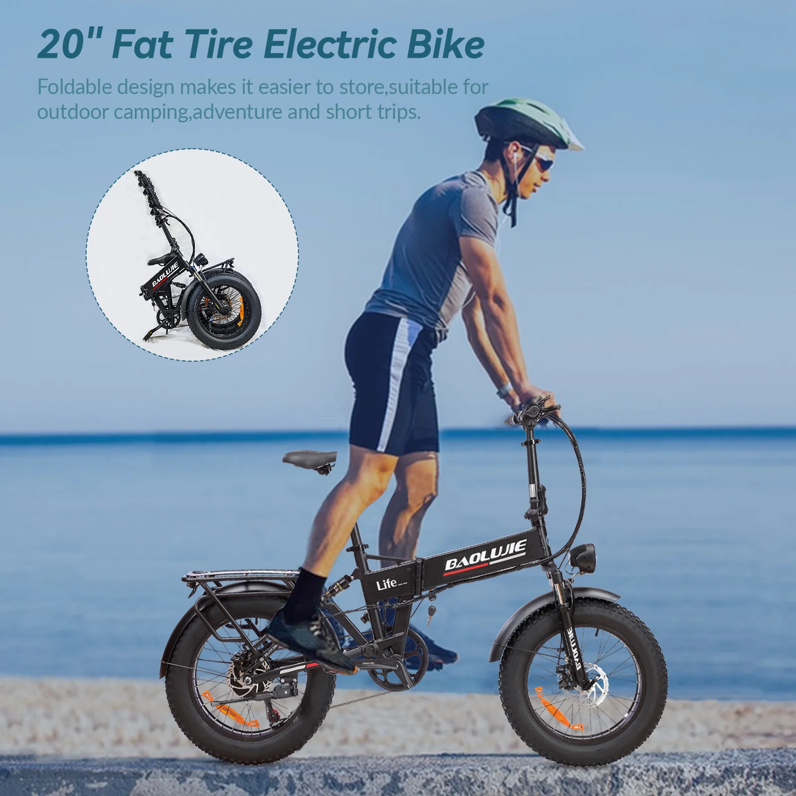 BLJ DZ-2005 Folding Ebike: 20 Inch Fat Tire Bicycle with 500W Bafang Motor - Your Ultimate Foldable Electric Bike for City Adventures