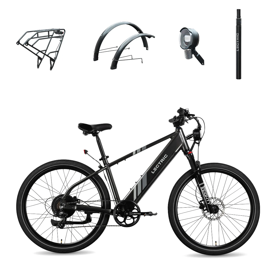 XPress 750 High-Step + FREE Rear Rack, Fenders, Elite Headlight, Suspension Seat Post ($336 Value)