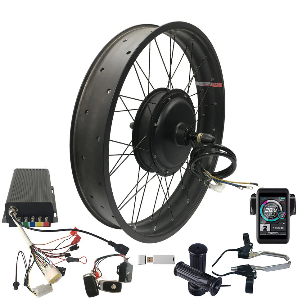 72V5000W Snow-ebike Conversion Kit Fat Tire 26