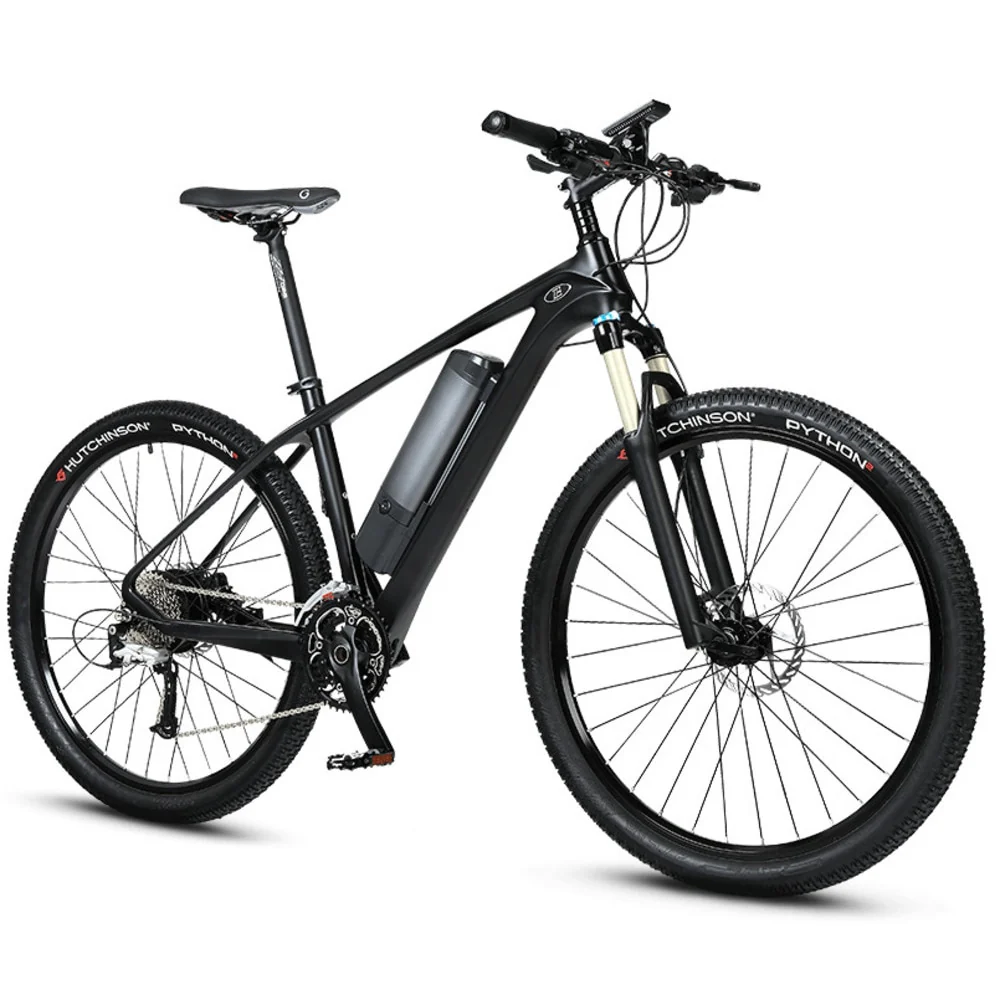 27.5-inch carbon fiber booster electric bicycle mountain bike Lithium battery bicycle male and female electric bicycle DDC04