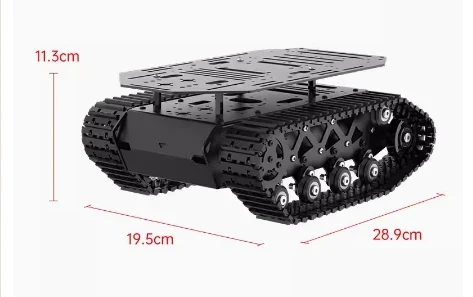 10KG Payload Metal Shock Absorption Tank Chassis with Suspension Robot Coding Motor Intelligent Car for Arduino
