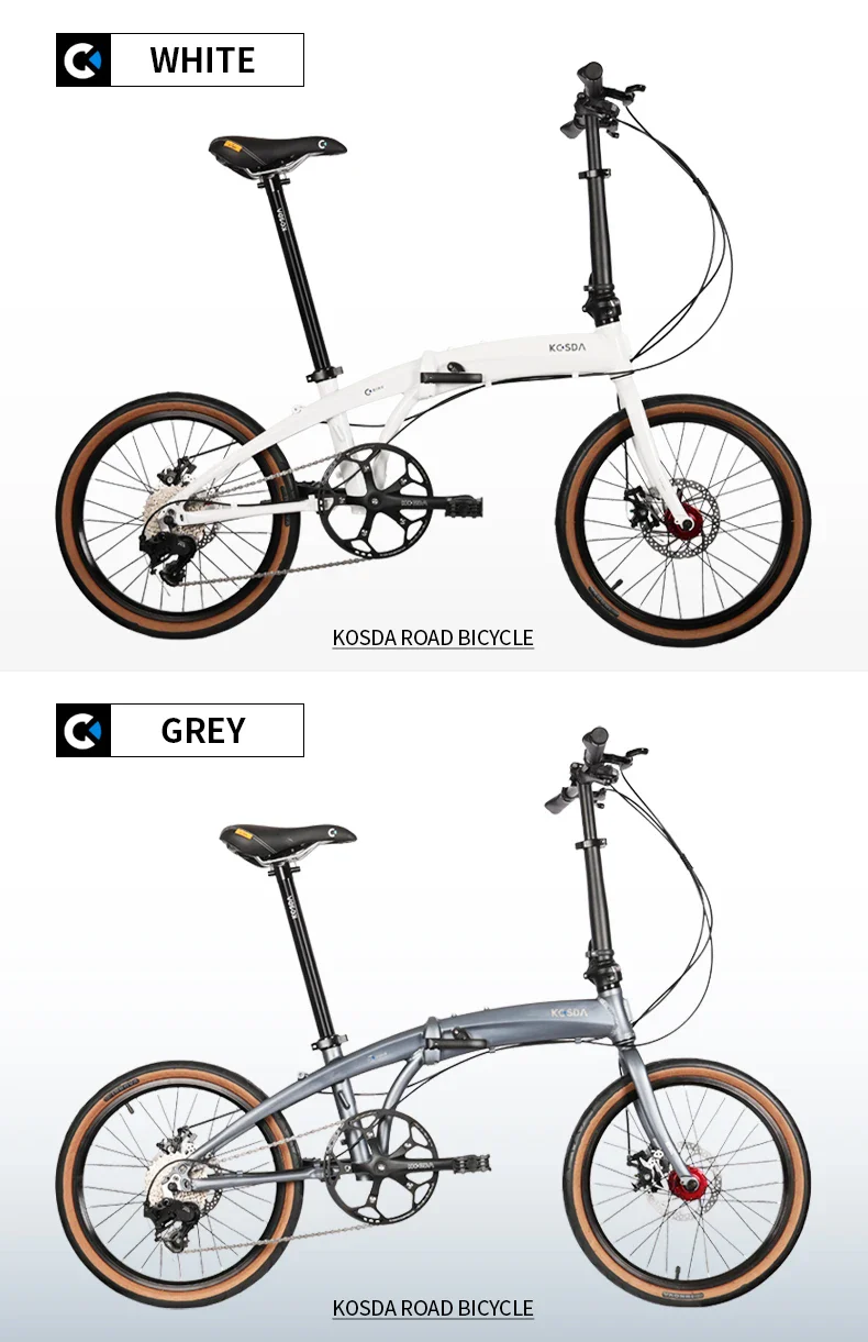 Keshengda KOSDA22 inch aluminum alloy ultra-light small wheel flat disc brake male and female adult small road bicycle