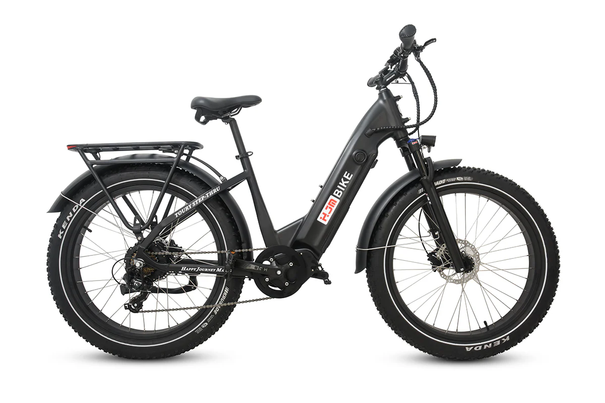 Toury Step Thru Fat Tire Ebike (Fully Assembled)