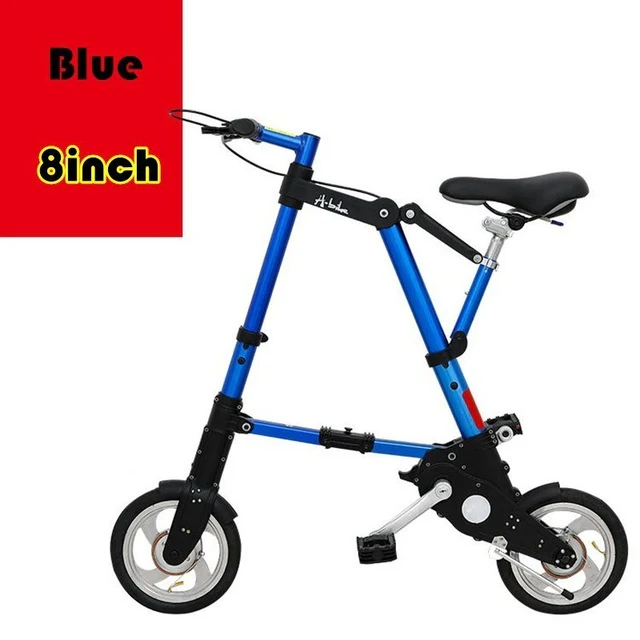 City Elf Bike 8 / 10 Inch Aluminum Alloy Ultra Light Mini Folding Bicycle Shopping Subway Travel Portable Pocket Unisex Cyclling