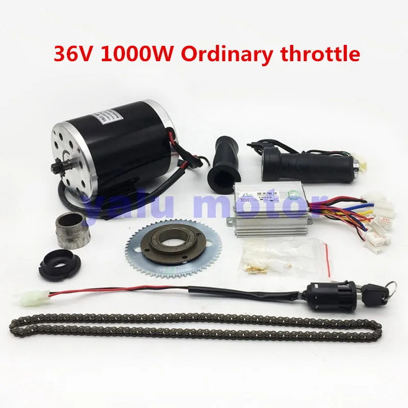 Electric Scooter Motor Electric Bike Belt Drive 36V/48V 1000W  MY1020 High Speed Belt MOTOR electric scooter conversion kit