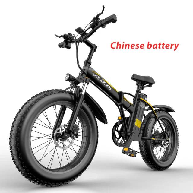 Janobike E20 Electric Bike 1000W 48V 12.8AH Panasonic Battery Foldable E Bike Shimano 7-Speed  Mountain Bike Electric Bicycle