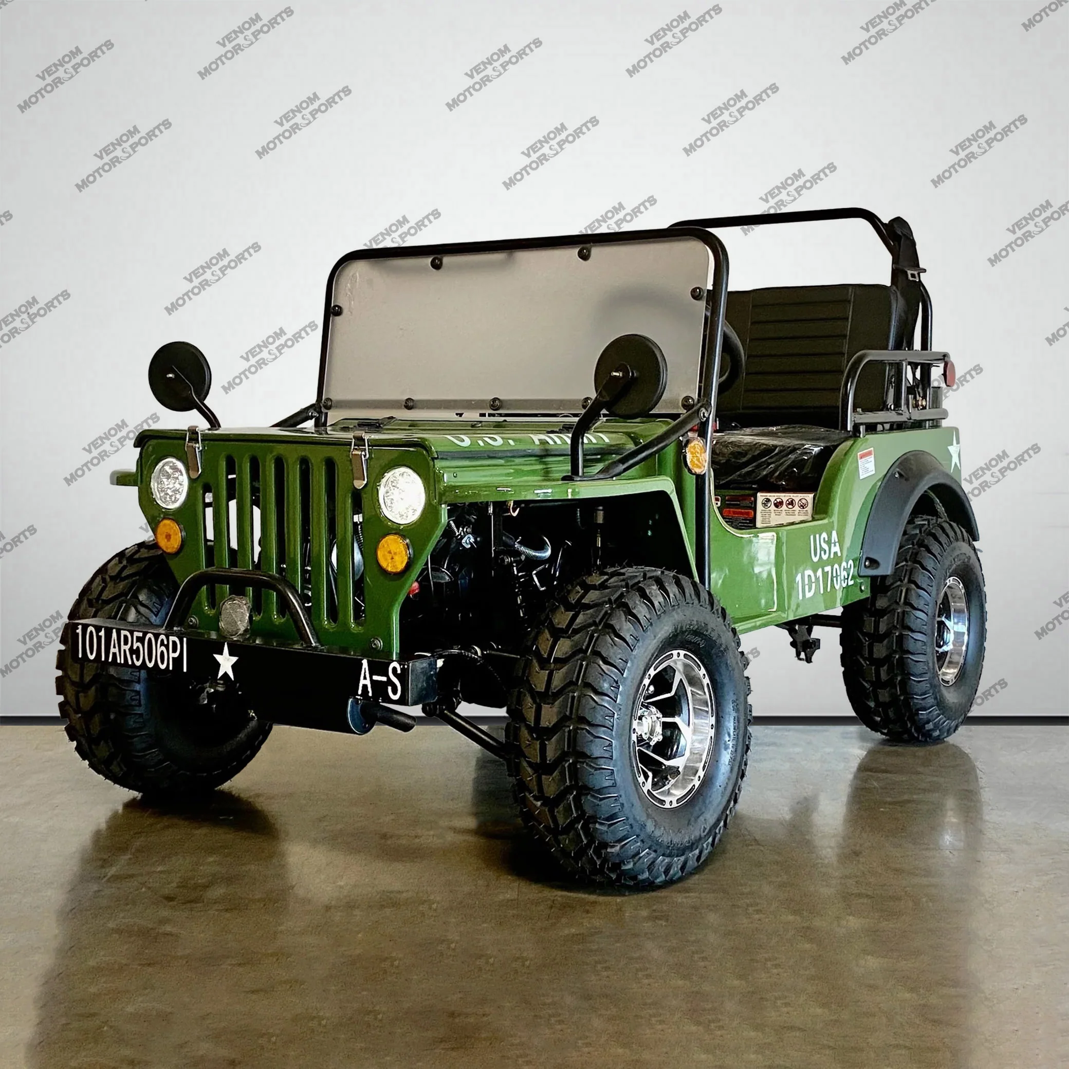 Venom 125cc Mini Jeep | Willys Edition | 3-Speed | Off Road