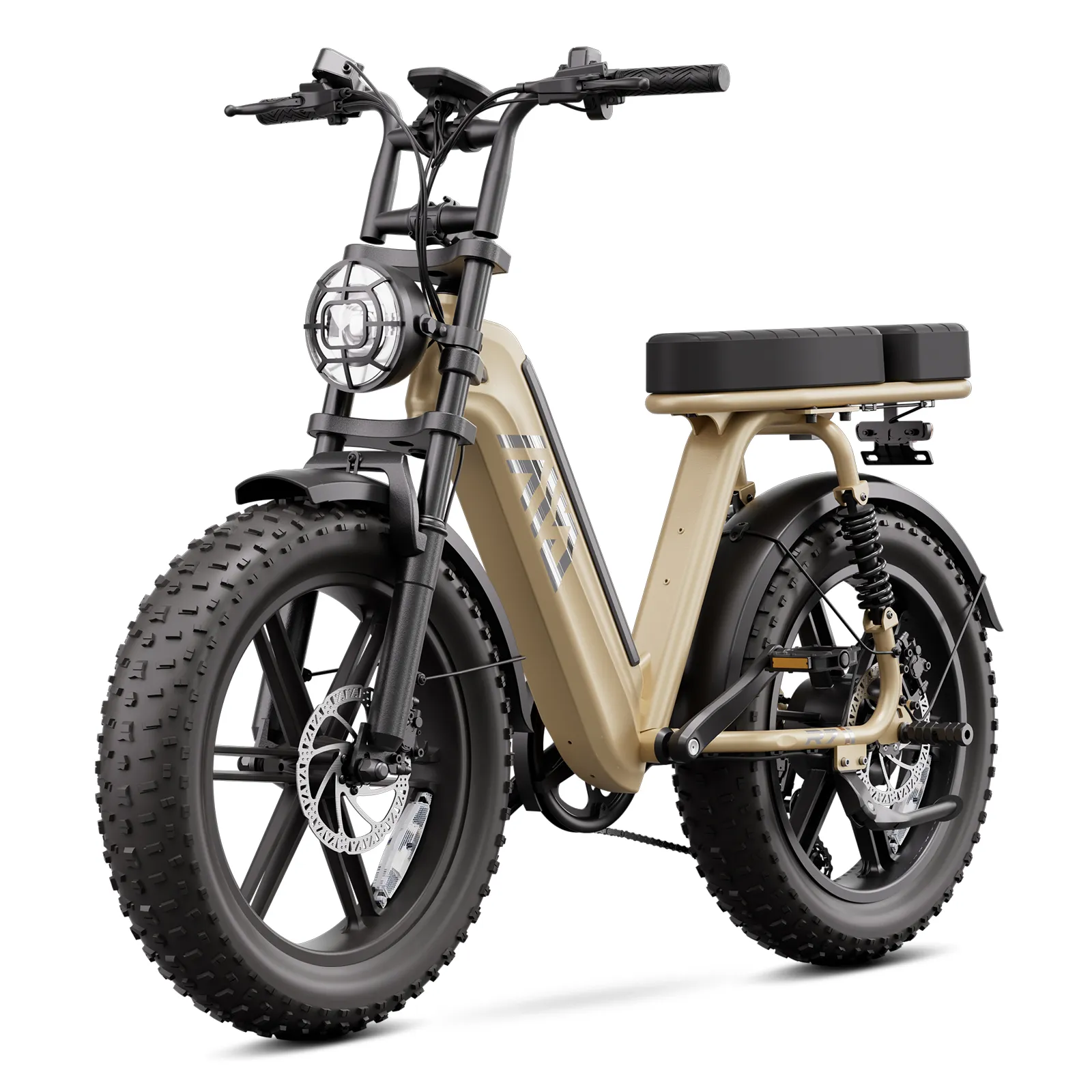 TST? R7 Moped Style 1500W Full Suspension Electric Cargo Bike | 2026 New Model