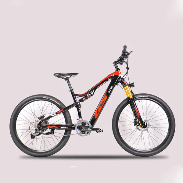 27.5 inch soft tail electric mountain bike air shock absorber front fork off-road bike 48V17AH hidden lithium battery eMTB